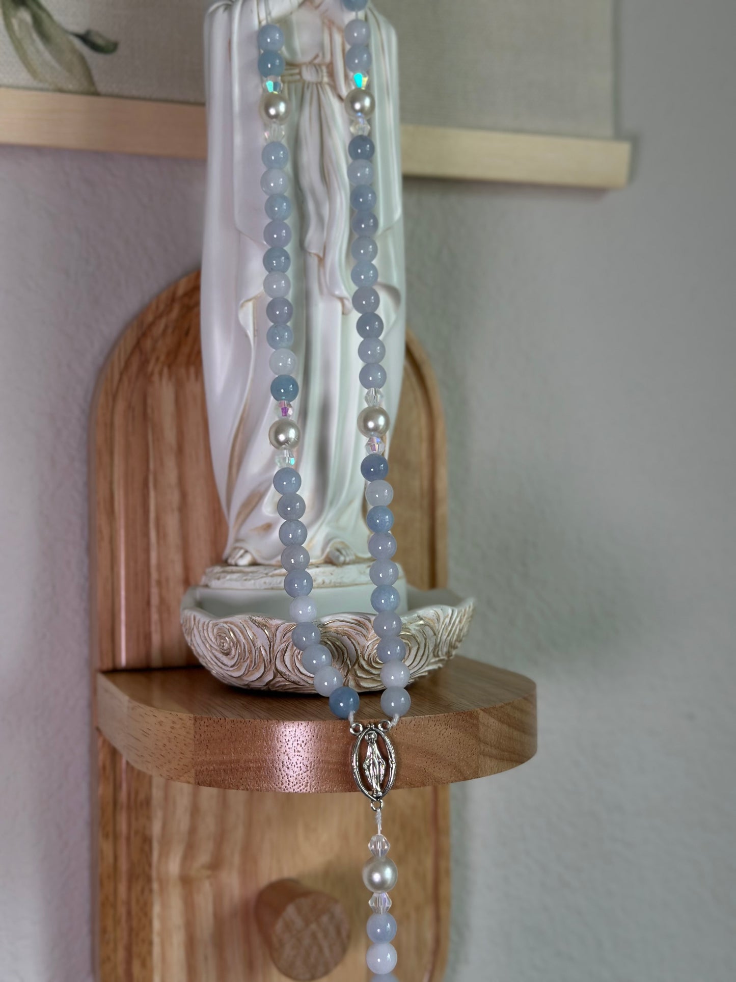 Stretchy Car Mirror Rosary