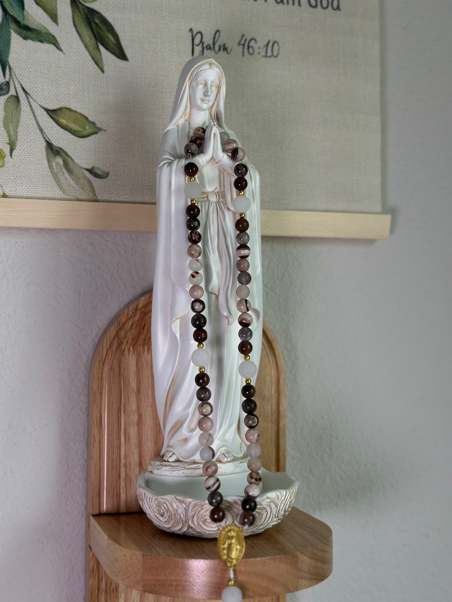 Stretchy Car Mirror Rosary