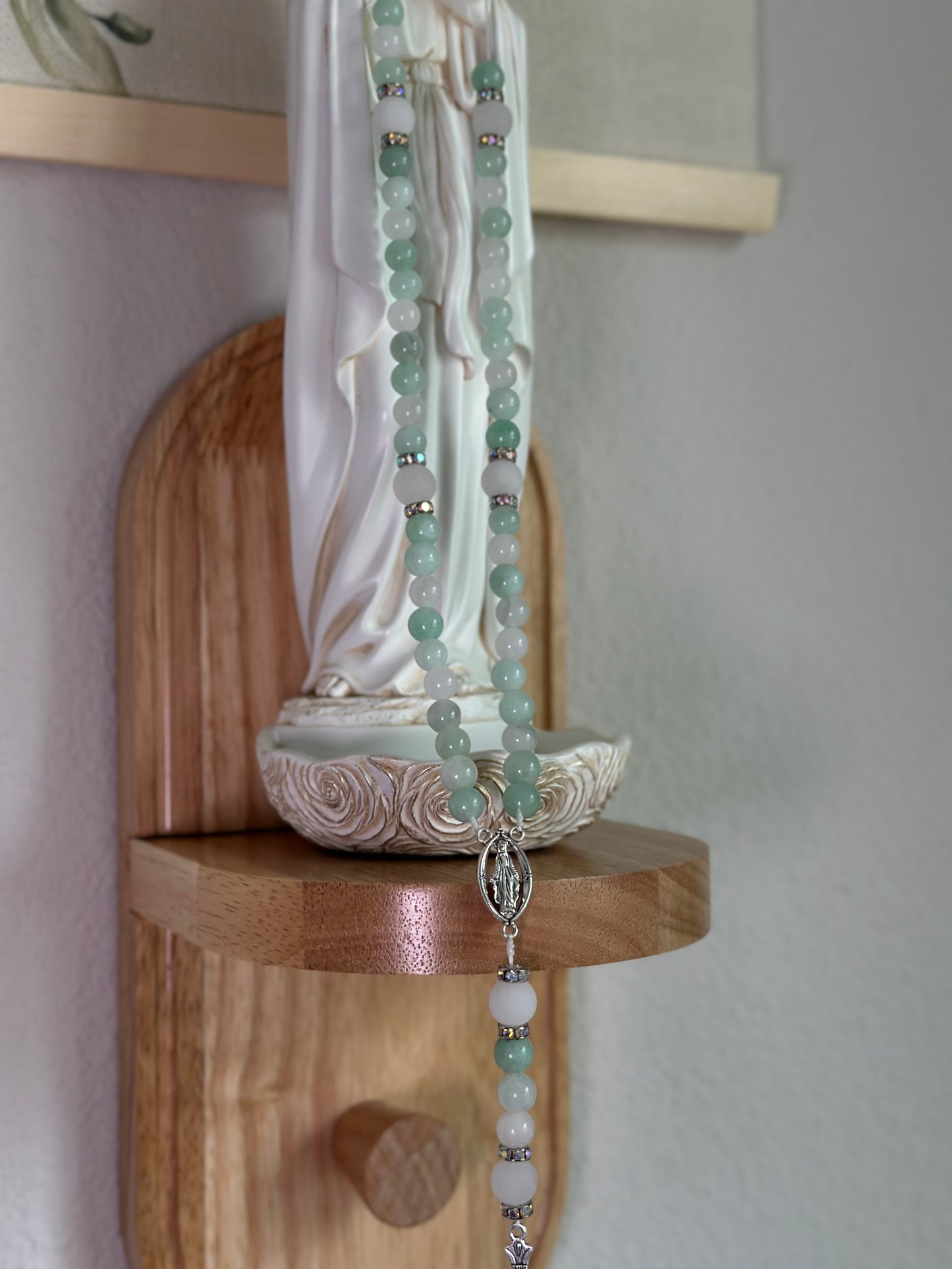 Stretchy Car Mirror Rosary