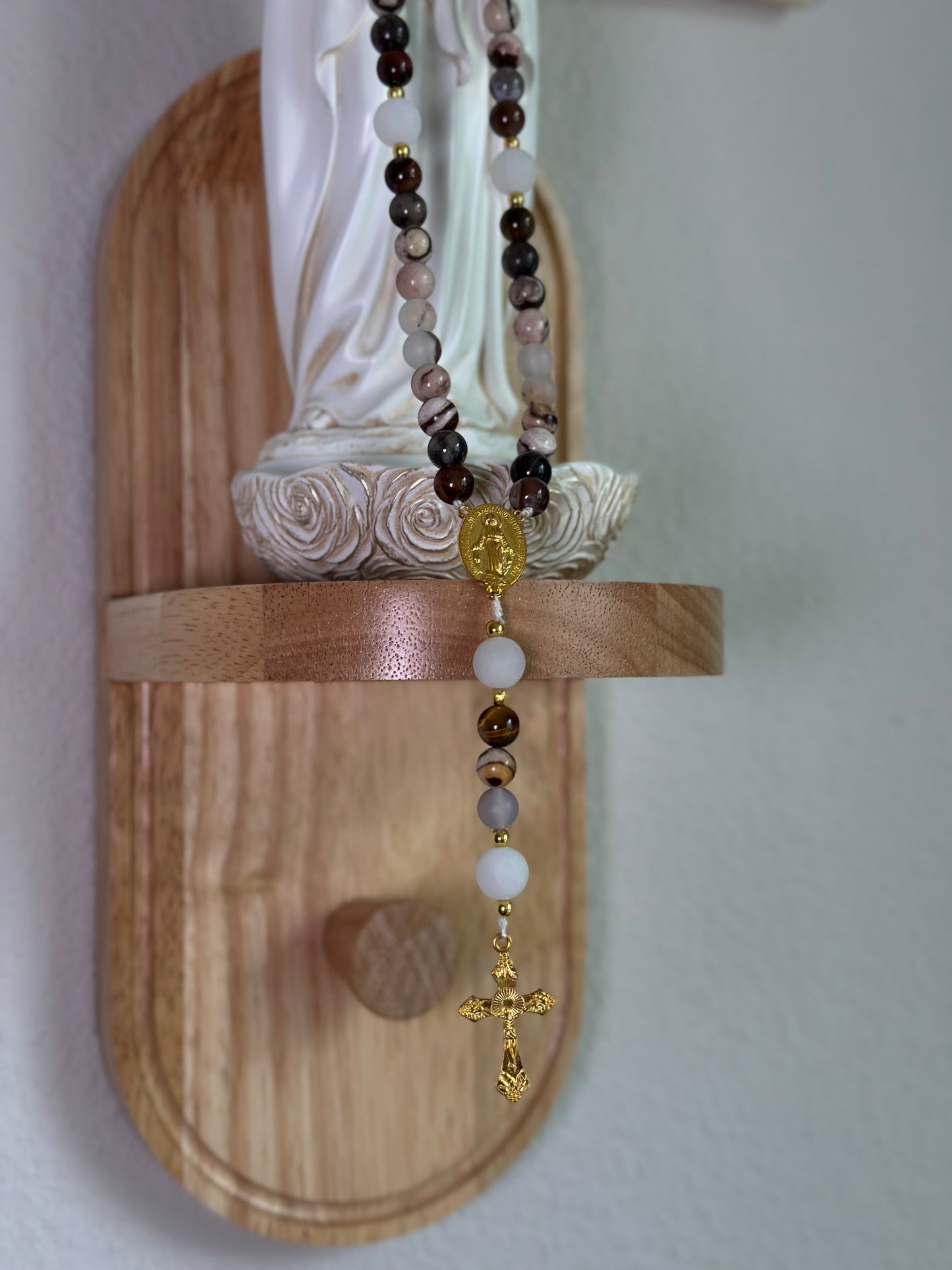 Stretchy Car Mirror Rosary